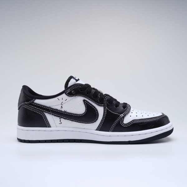 Air Jordan 1low LV og Black and white print