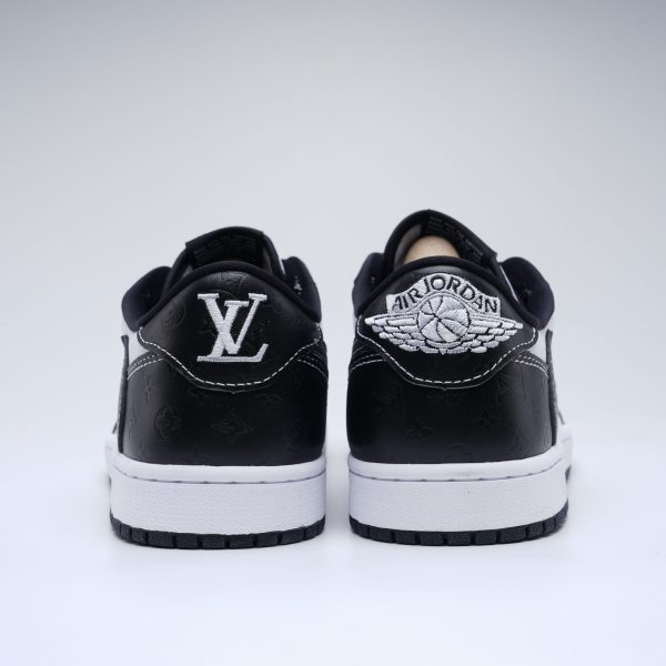 Air Jordan 1low LV og Black and white print