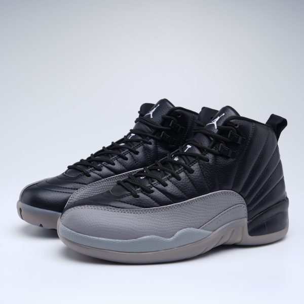 Air Jordan 12 Retro Black wolf grey white