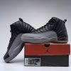 Air Jordan 12 Retro Black wolf grey white